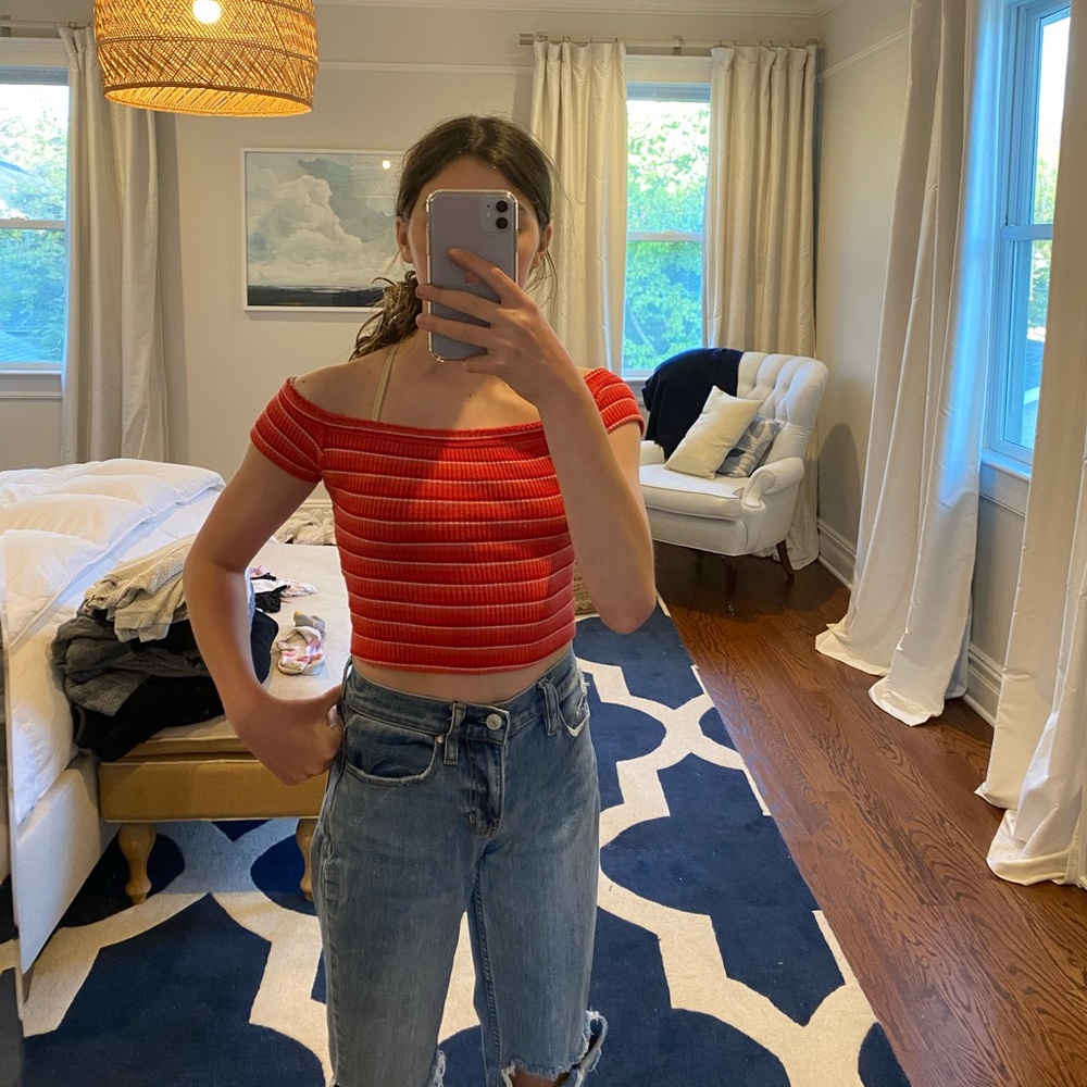 Urban Outfitters Off the Shoulder Crop Top